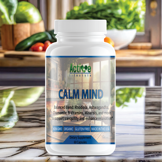 Calm Mind: Natural Stress Relief & Relaxation Supplement