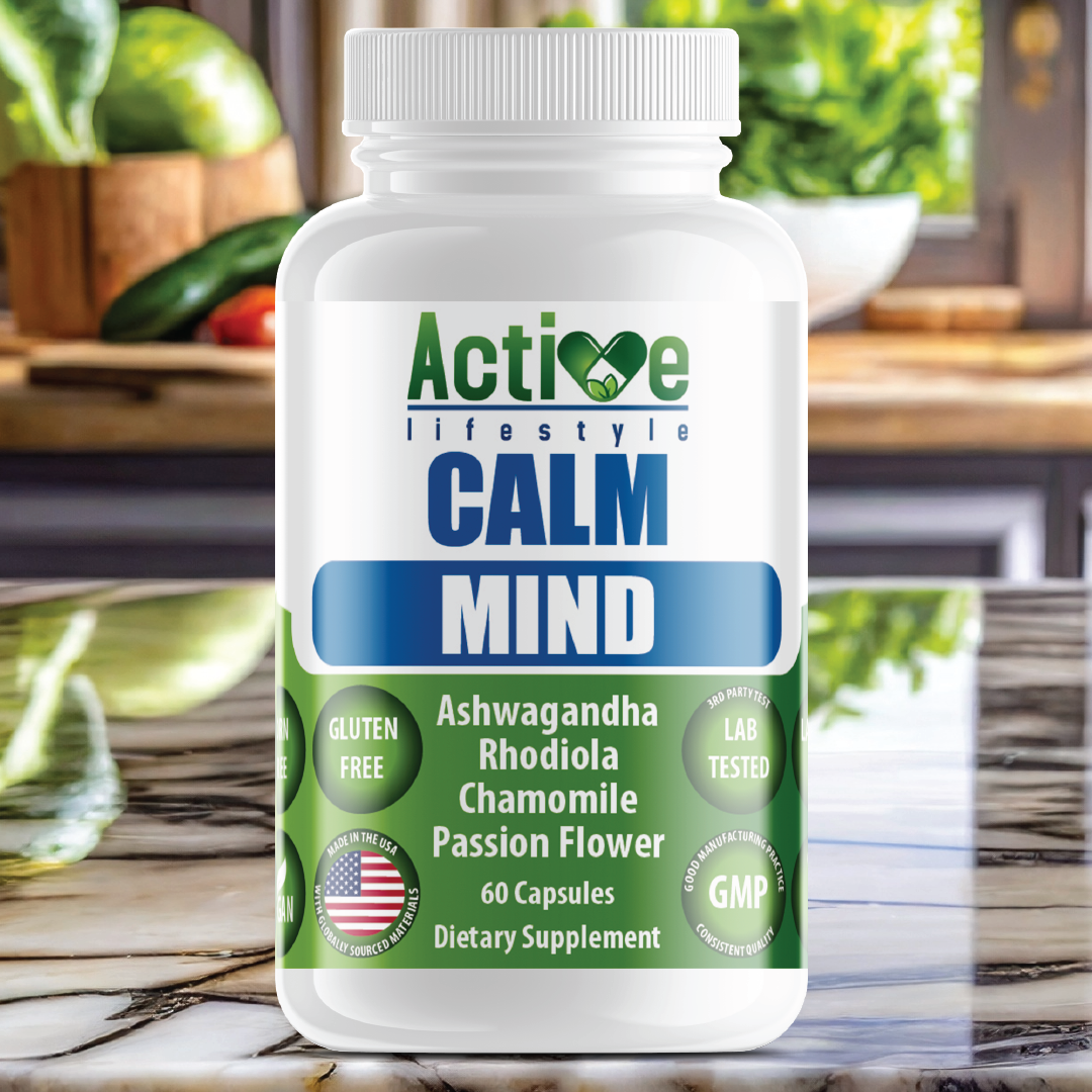 Calm Mind: Natural Stress Relief & Relaxation Supplement