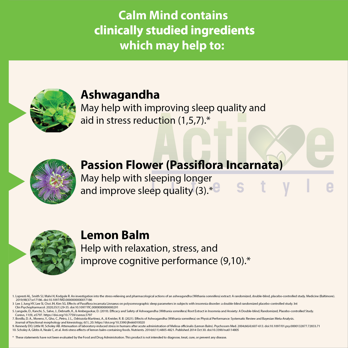 Calm Mind: Natural Stress Relief & Relaxation Supplement