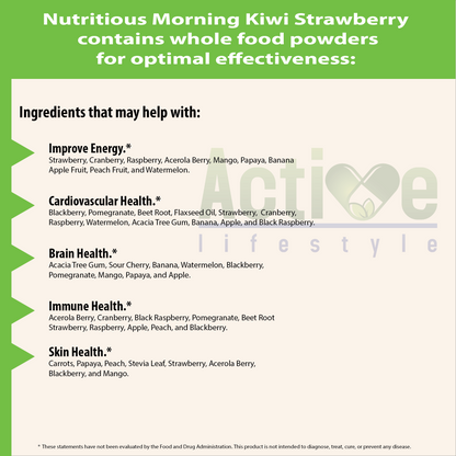 Nutritious Morning Kiwi Strawberry - Red Superfood